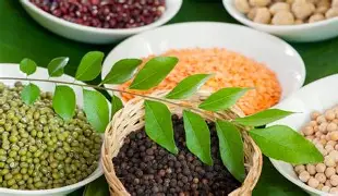 Traditional Ayurveda herbs and oils